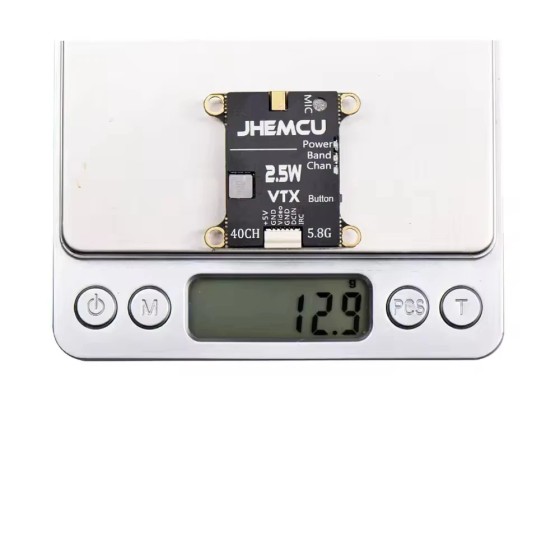 Hot Sales JHEMCU 2.5W 5.8G 40Ch Adjustable With Microphone Heat 2-6S 30X30Mm 2.5W VTX for RC Airplane Made of Metal and Plastic